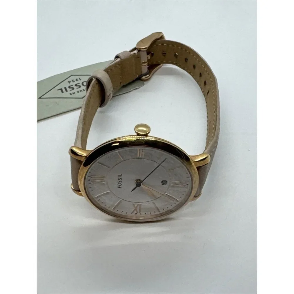 Fossil Jacqueline ES3988 Women's Blush Leather Analog Dial Quartz Watch JNA352